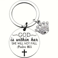 Psalm 46 Keyring