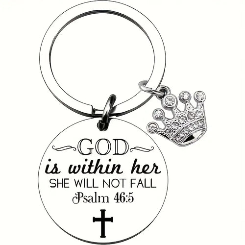 Psalm 46 Keyring
