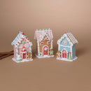 5"H Clay Dough Gingerbread House, 3 Asst