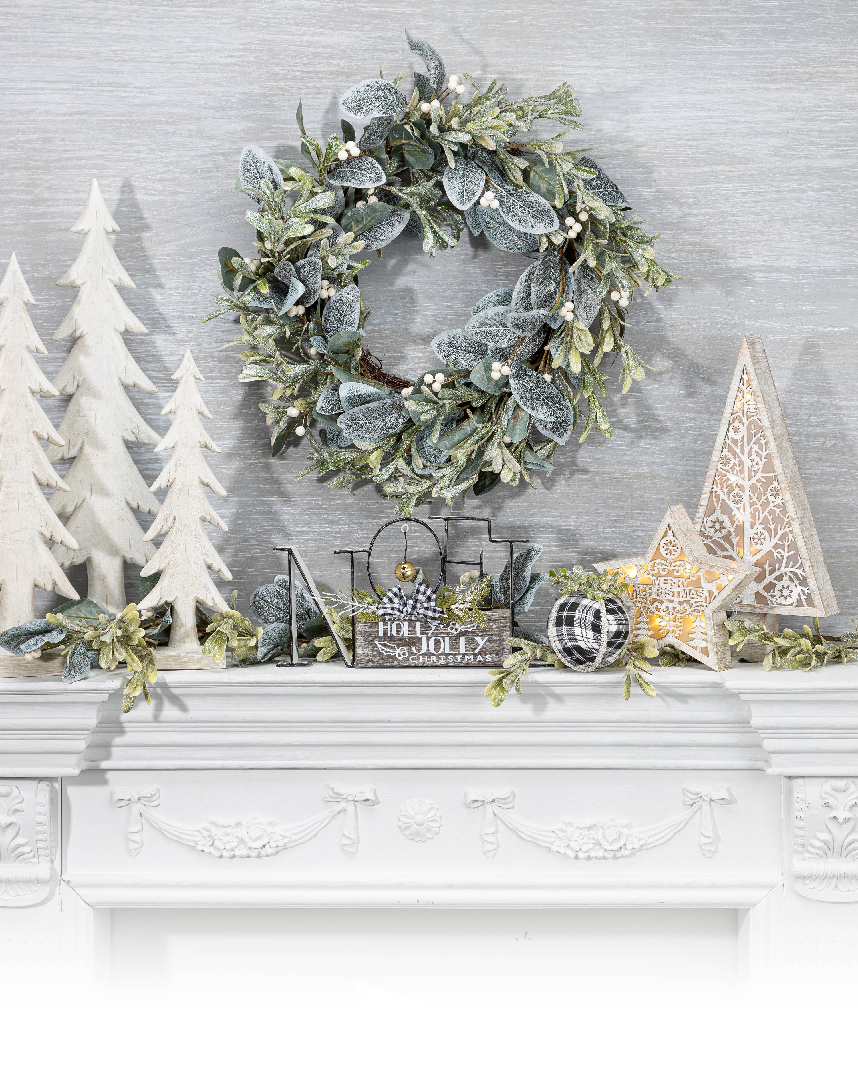 14"Long Metal & Wood "NOEL" Tabletop decor