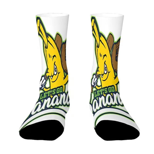Funny Banana Baseball Socks