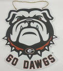 Georgia Mascot Wood Door Hanger