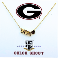 N202 - UGA Georgia Heart Necklace
