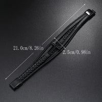 Men's Multilayered Cross Bracelet