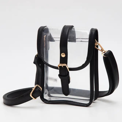 Clear Buckle Crossbody Bag
