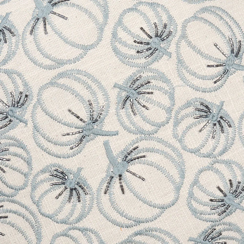 Blue Beaded Pumpkins Throw Pillow