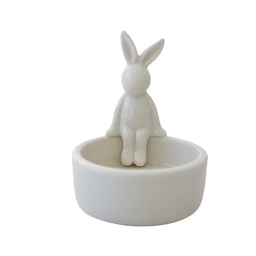 Ceramic Bunny Dice Holder