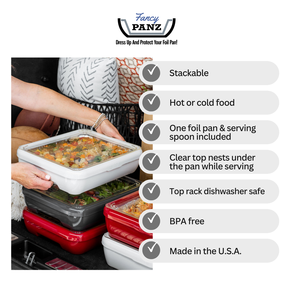 Square Set - 8x8 Pan Frame w/ Lid & Serving Spoon - Aqua