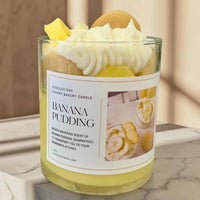 Doodlations Luxury Candle | Banana Pudding