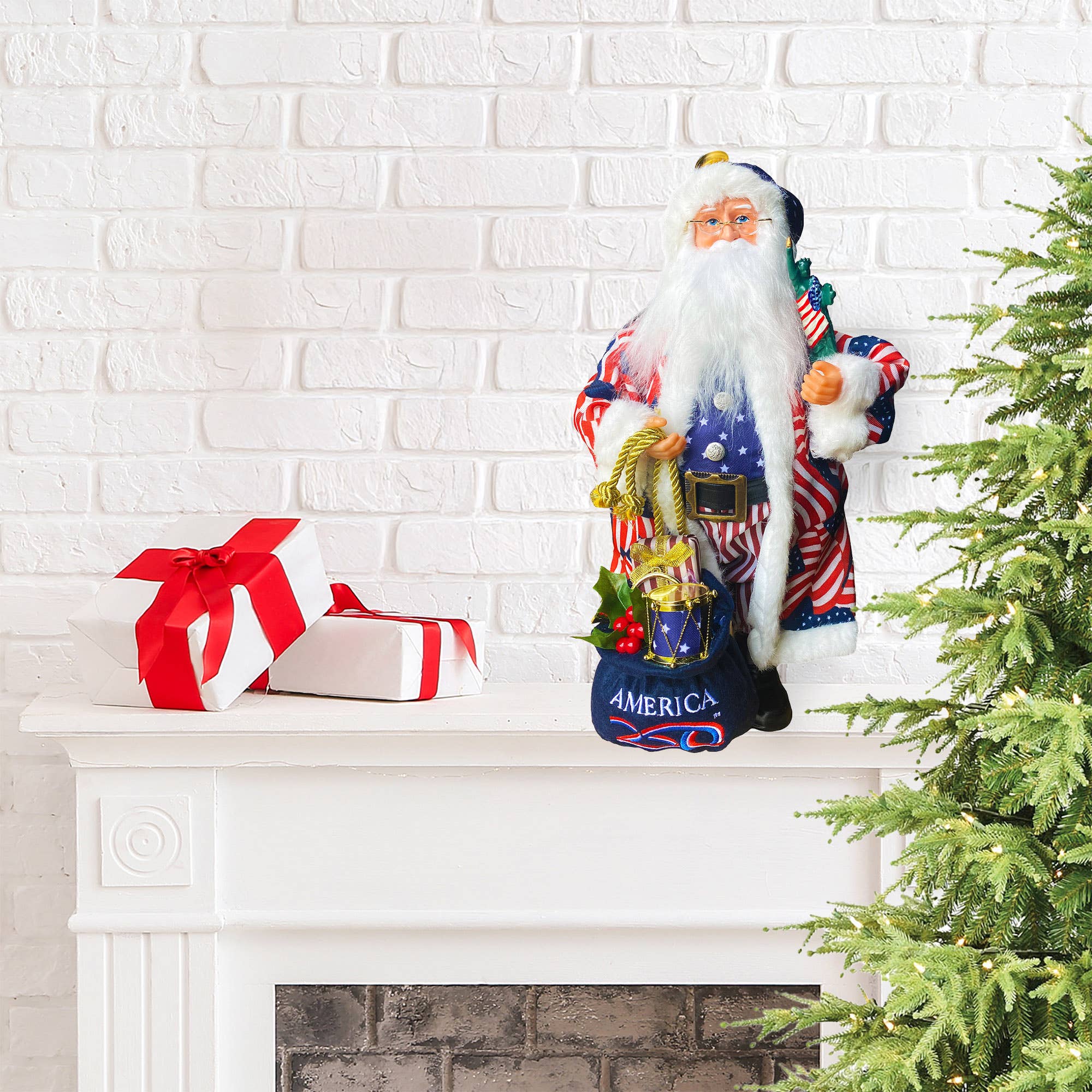 15" America's 250th Celebration Santa