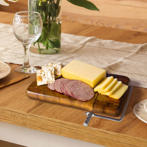 Rock & Branch® Acacia Charcuterie Board with Cheese Slicer