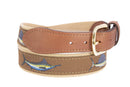 Billfish Slam Men's Woven Ribbon Belt