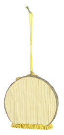 Youthful Holy Family Christmas Manger Ornament