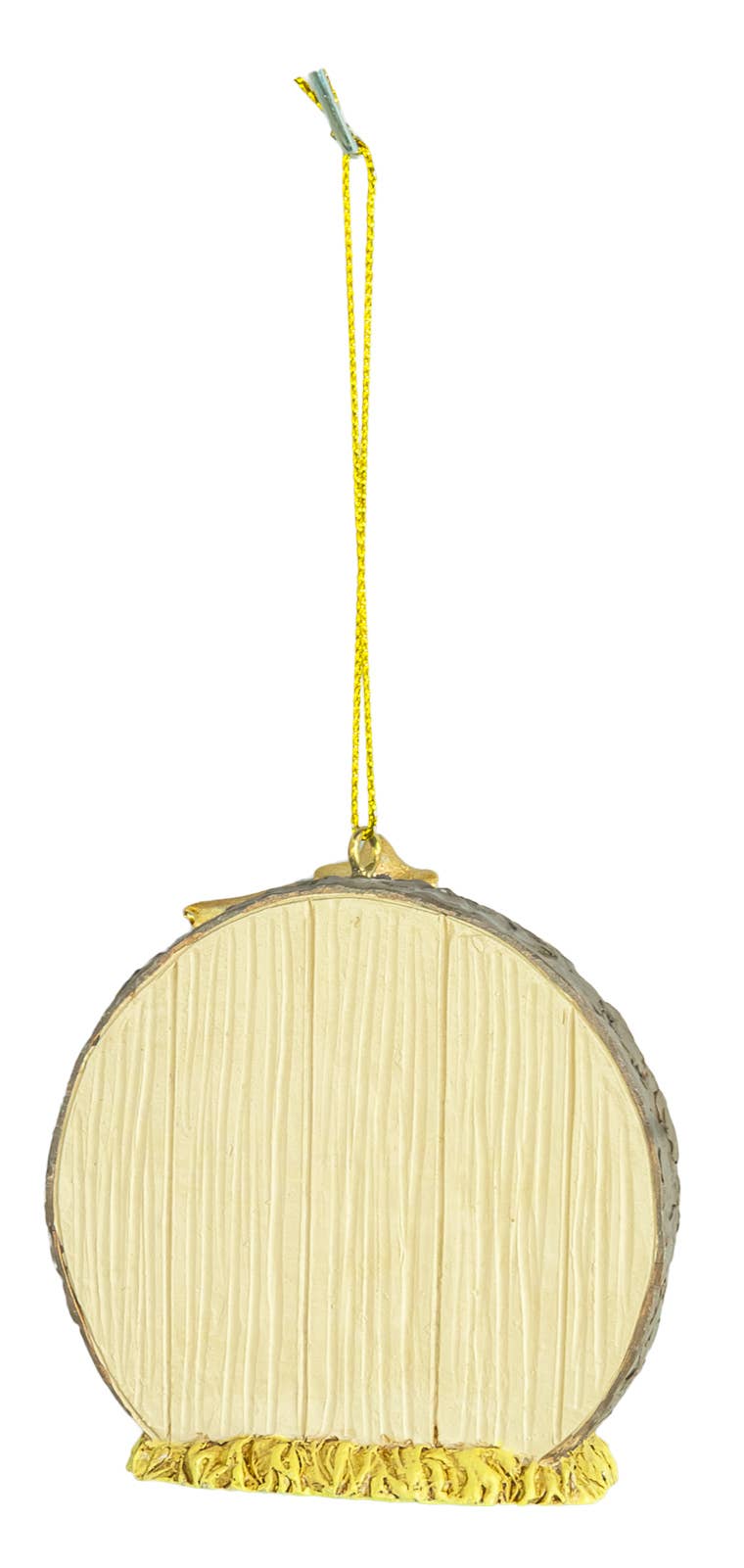 Youthful Holy Family Christmas Manger Ornament