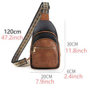 Retro Multi Layered Shoulder Bag-white