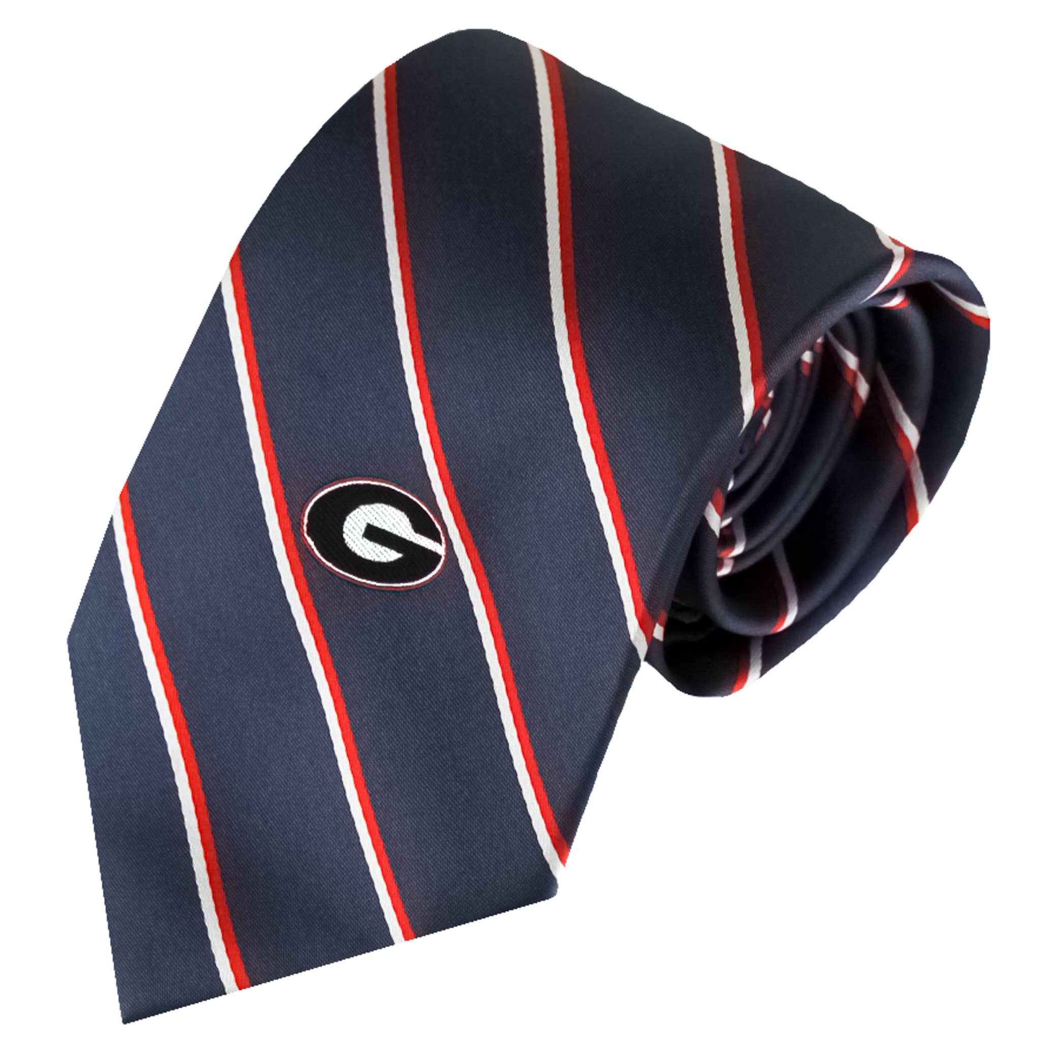 Georgia Bulldogs Charcoal Stripe Necktie