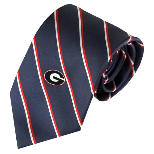 Georgia Bulldogs Charcoal Stripe Necktie