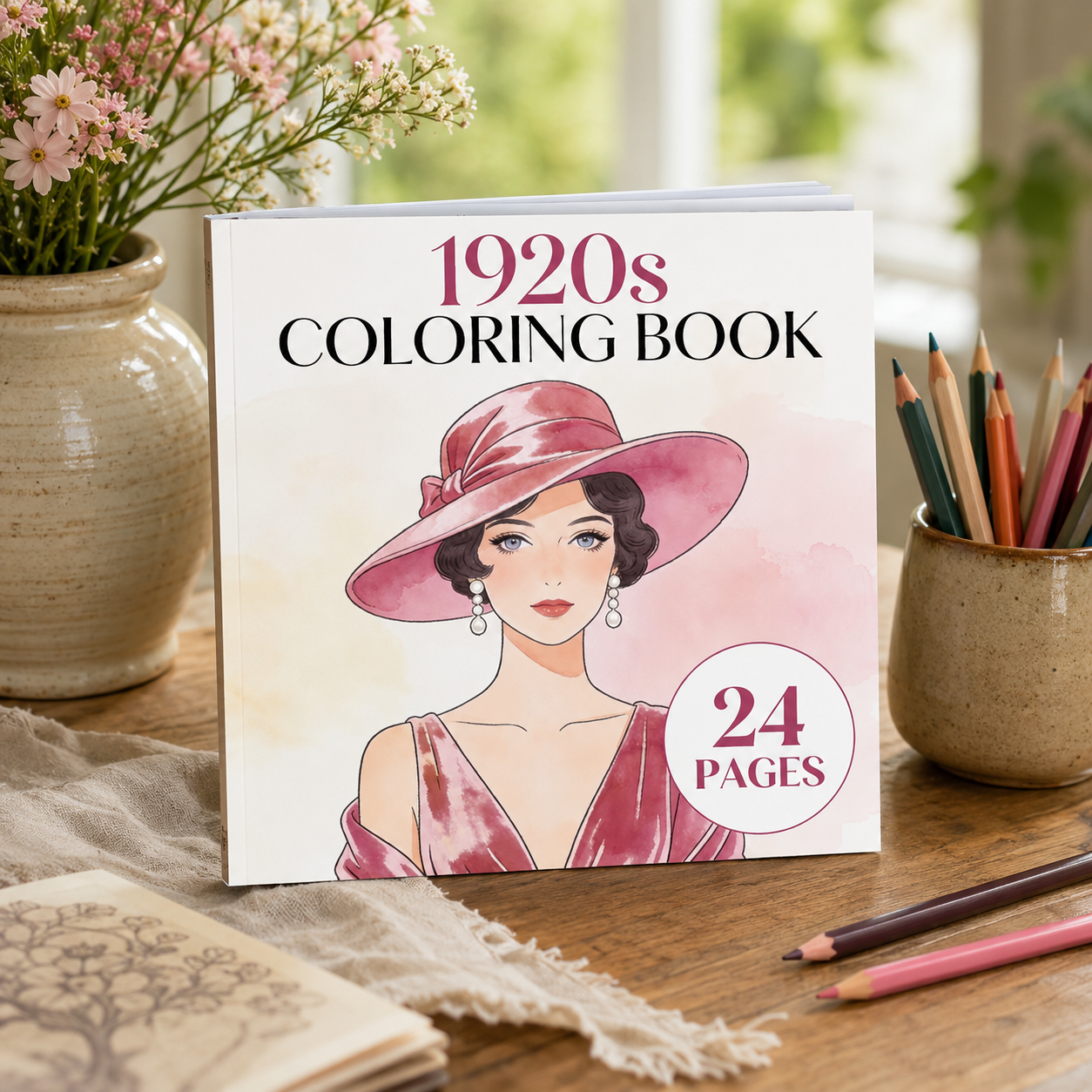 1920's Adult Coloring Book