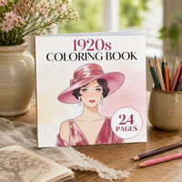 1920's Adult Coloring Book