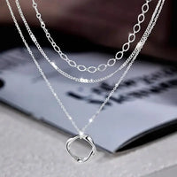 Sterling Silver Layered Necklace