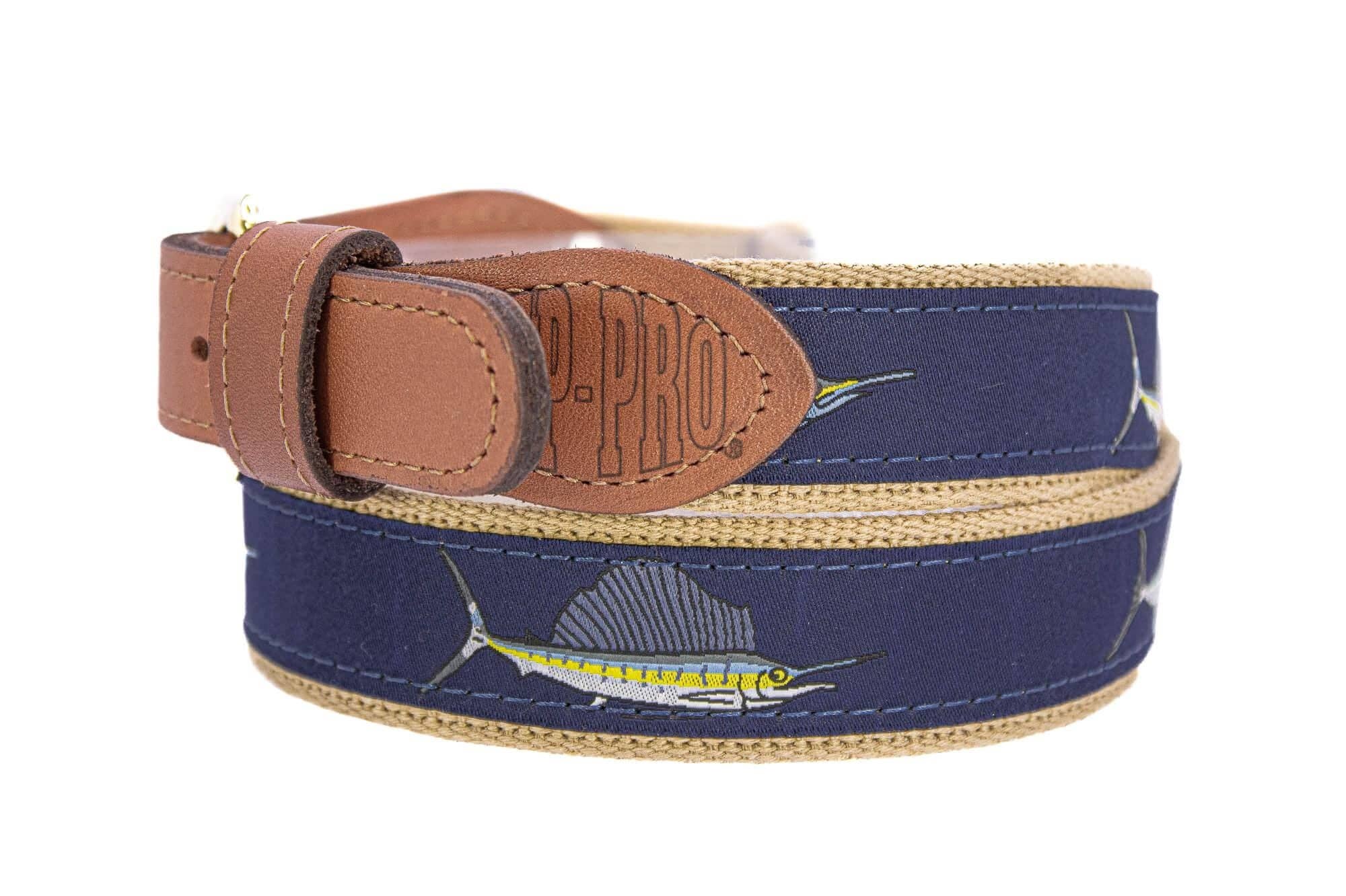 Billfish Slam Men's Woven Ribbon Belt