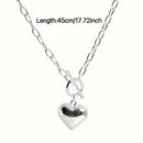 Sterling Silver Bubble Heart Necklace