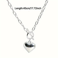 Sterling Silver Bubble Heart Necklace