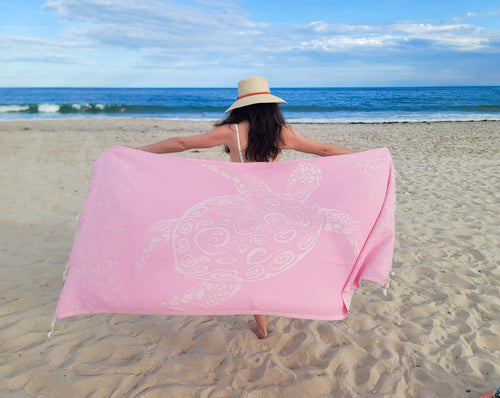 Caretta Beach Towel | Oversized Turkish Towel | Sand Free