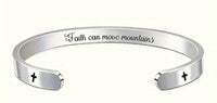 Stainless Steel Faith Cuff Bracelets
