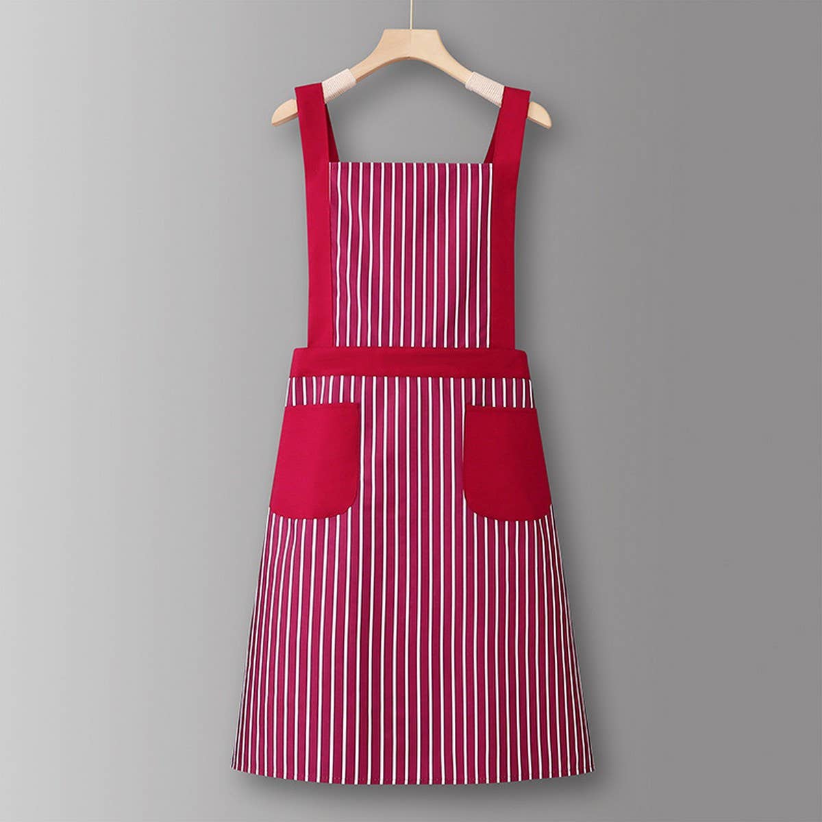 Houndstooth /Solid Color Waterproof Work Apron_CWMM6792