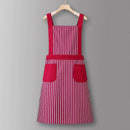 Houndstooth /Solid Color Waterproof Work Apron_CWMM6792