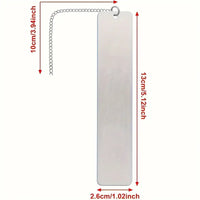 Stainless Steel Inspirational Bookmark