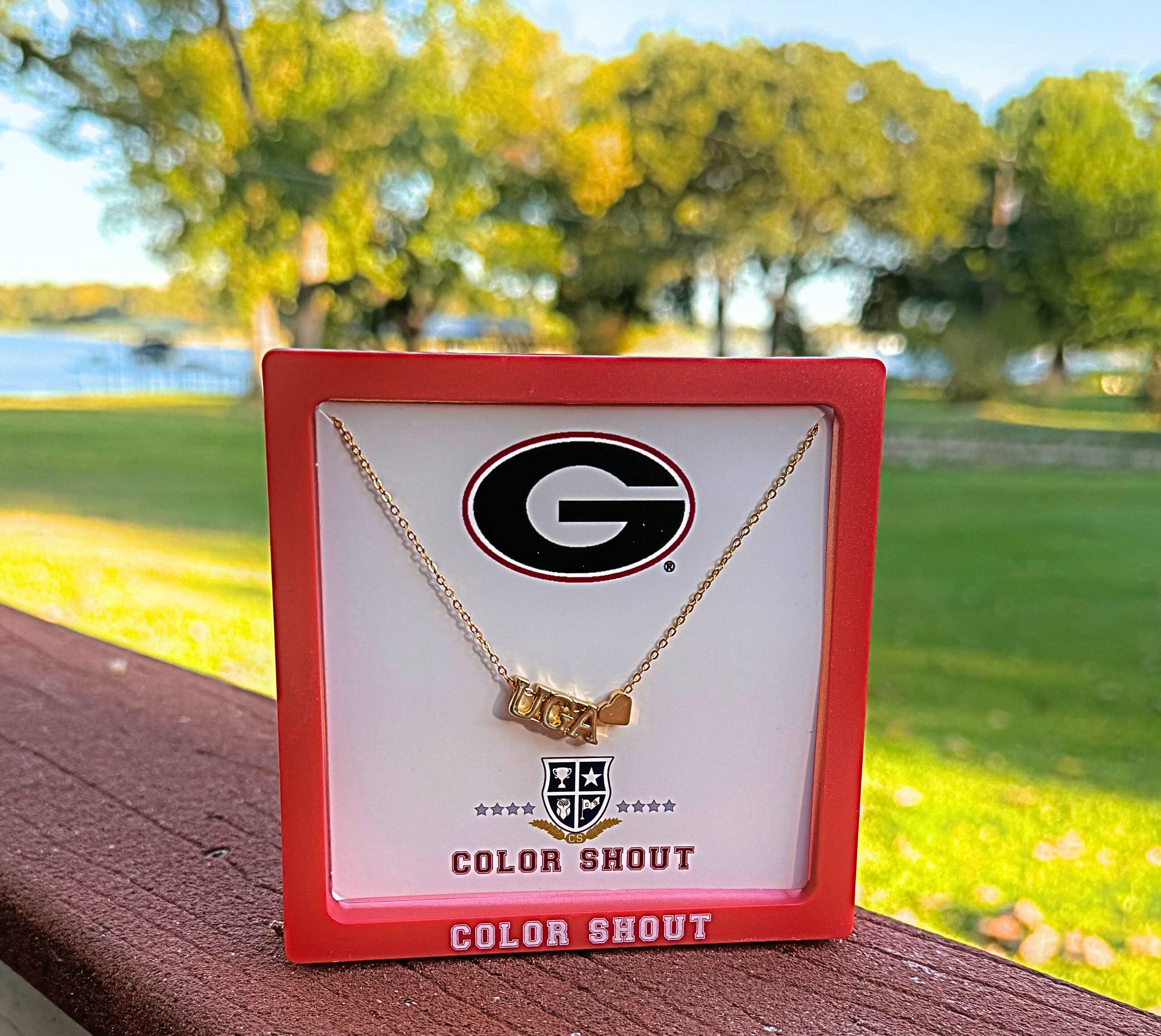 N202 - UGA Georgia Heart Necklace
