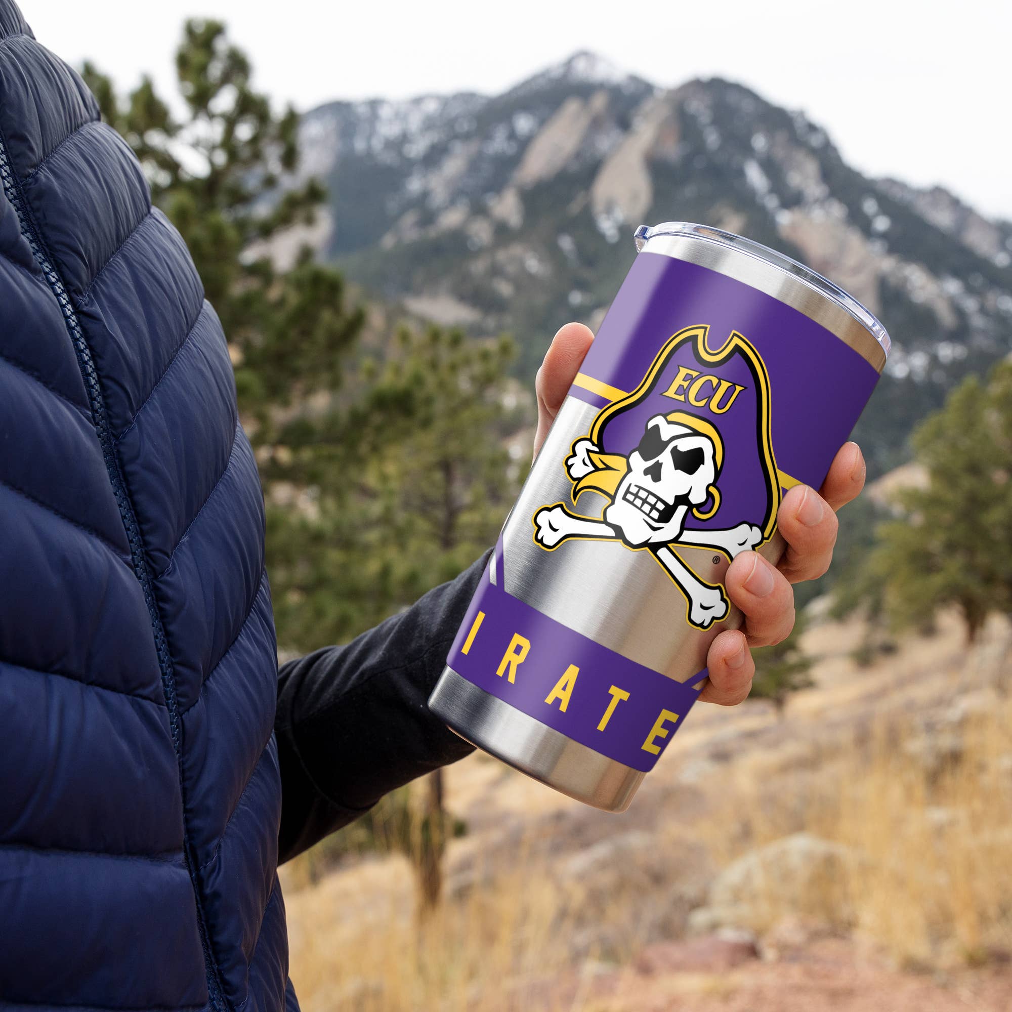 NCAA  East Carolina Pirates  20oz Stainless Steel Tumbler