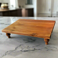 Raised Wooden Serving Platter