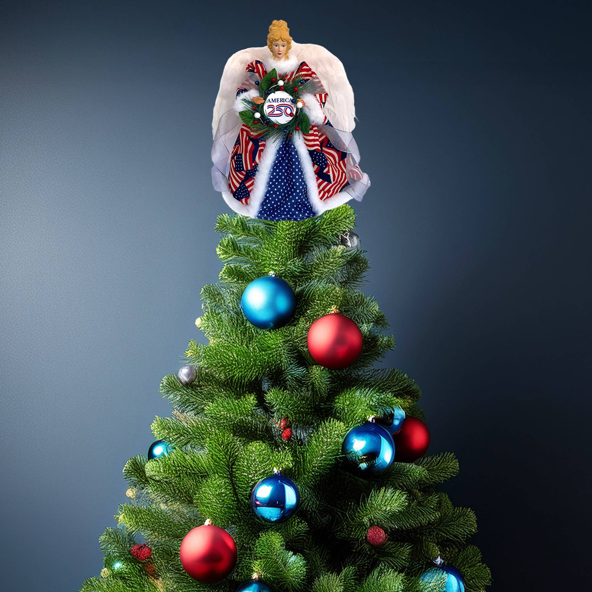 14" 250th Celebration Angel Tree Topper