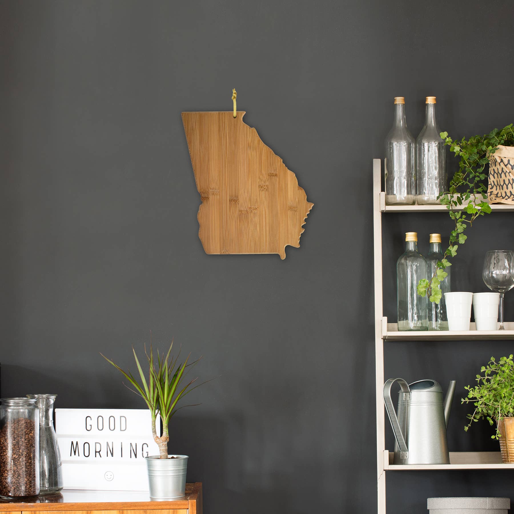 Georgia State-Shaped Bamboo Serving & Cutting Board