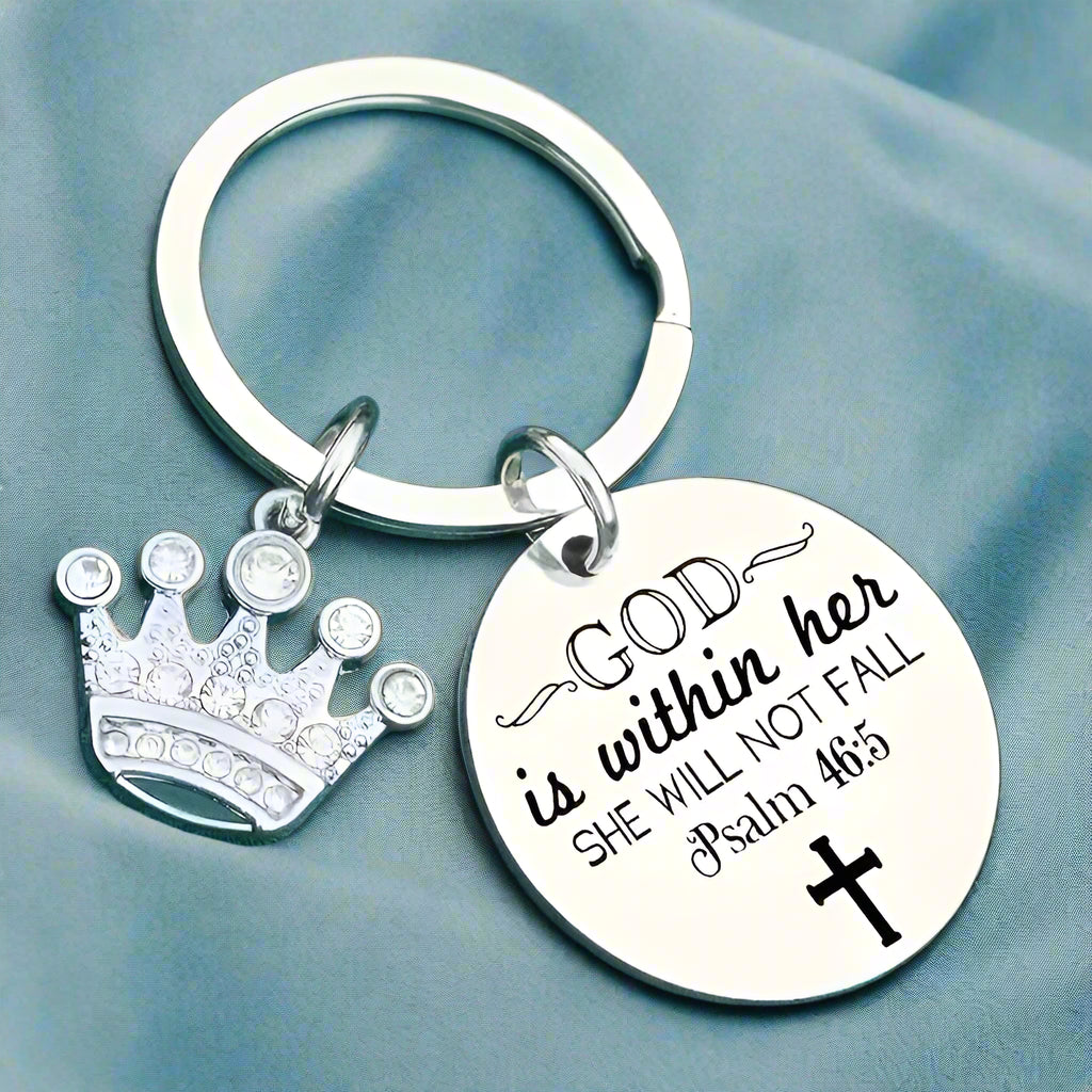 Psalm 46 Keyring