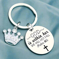 Psalm 46 Keyring