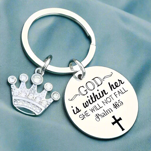 Psalm 46 Keyring