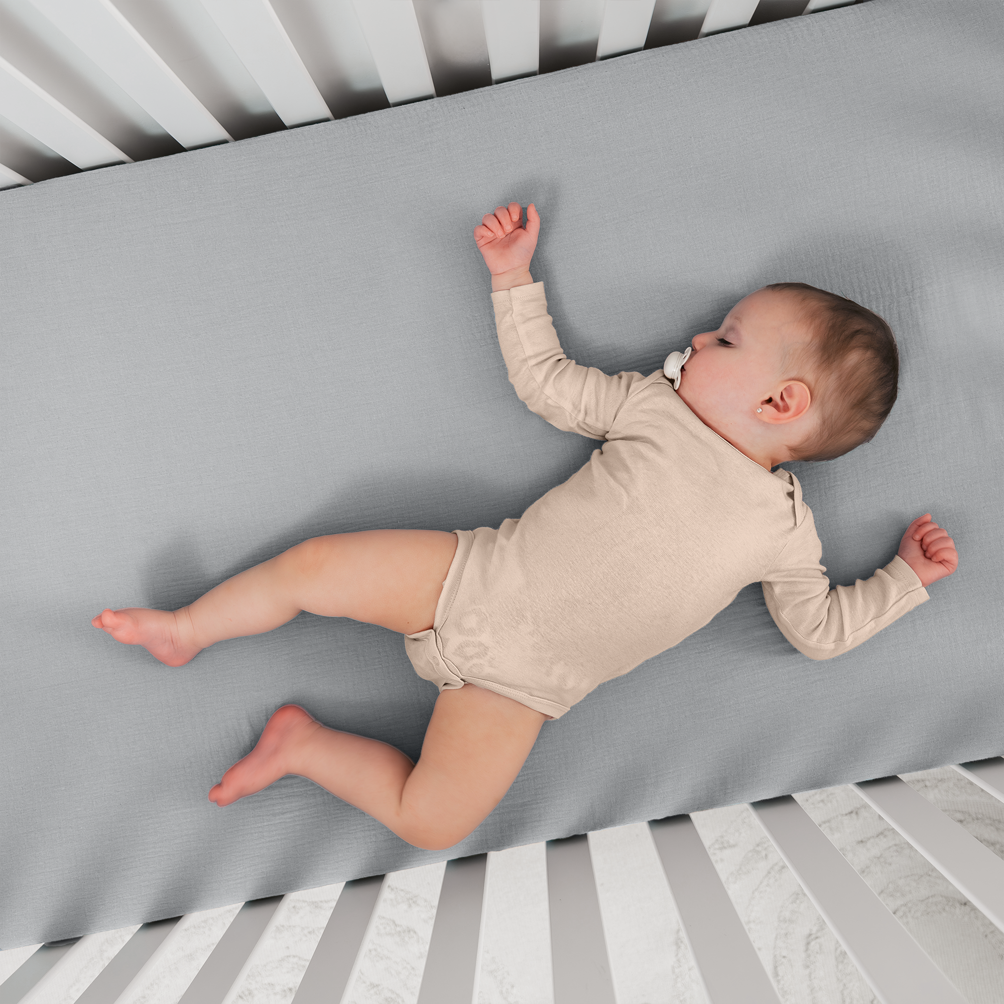 Muslin Cotton Fitted Crib Sheet, 2 Pack by Comfy Cubs