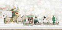 Small Taupe & Mint Train Set
