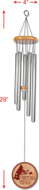 Cardinals Appear - Memorial Garden Wind Chime 94490