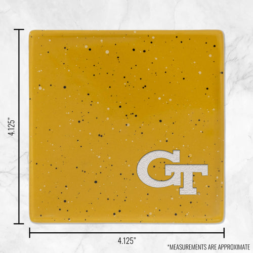 NCAA  Georgia Tech Yellow Jackets - GT Gold Engr.   Coaster