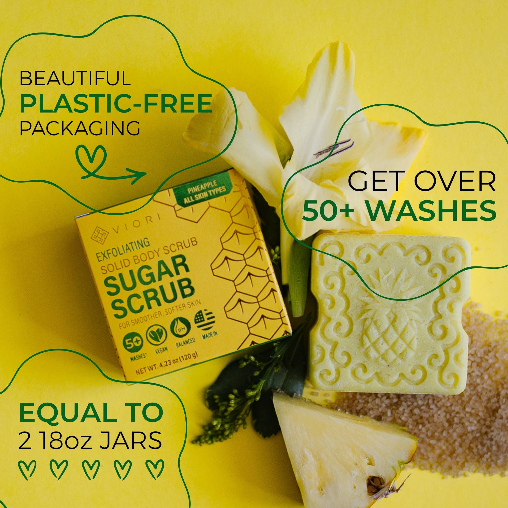 Pineapple Sugar Scrub Bar