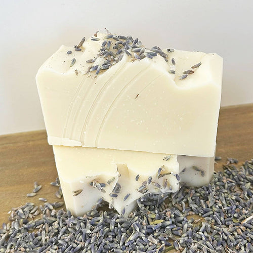 Sweet Dreams Natural Organic Soap Bar Topped with Lavender