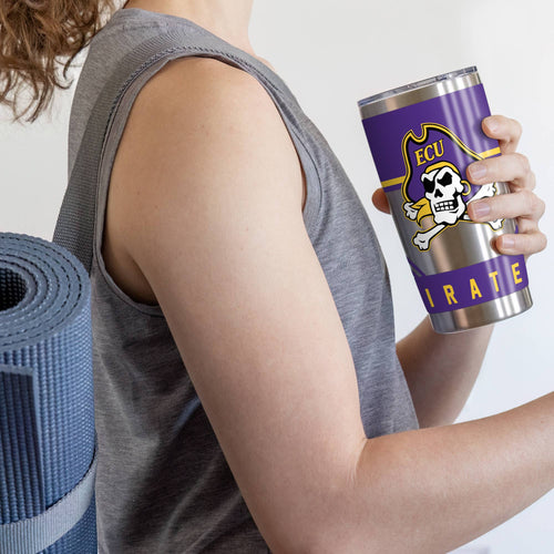NCAA  East Carolina Pirates  20oz Stainless Steel Tumbler