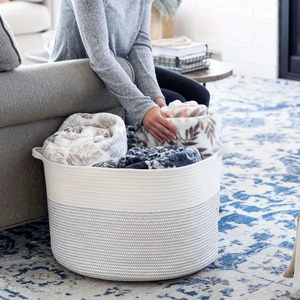 XL Woven Cloth Basket