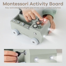 Busy Board Truck Toy Set with LED Light Switch for Kids 3+
