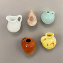 Mini Ceramic Vase Magnets, set/5